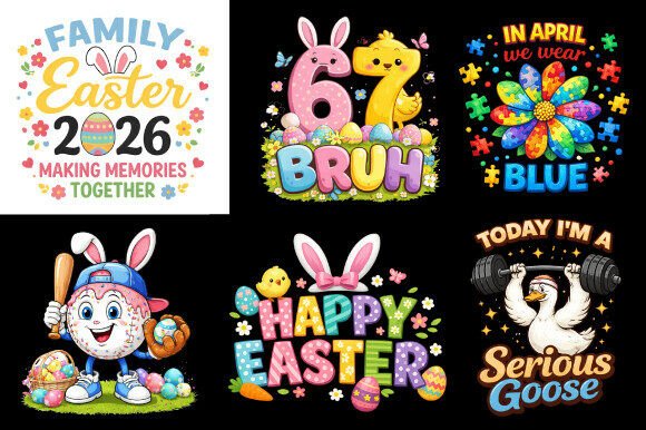 Download Easter PNG Bundle Kids Funny Spring Art - Funny spring Collection